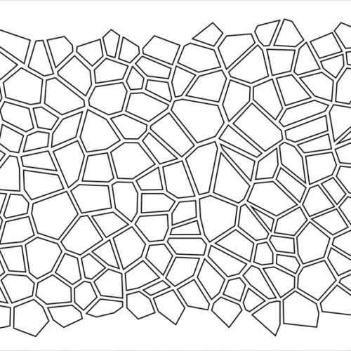 Facet Grid - Frosted - Standard Repeat Window Film - Level