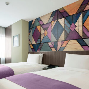 Wood Quilt - Plum
